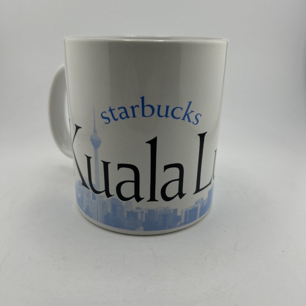 Starbucks Coffee Mug White Kuala Lumpur City Mug Collector Series 2006